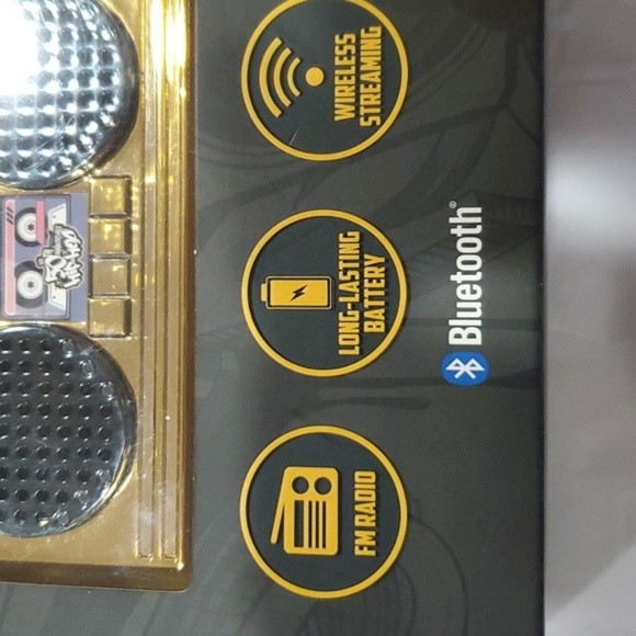 Hip hop 50th anniversary Wireless boom box speaker‎ mini blaster necklace new - Picture 4 of 12